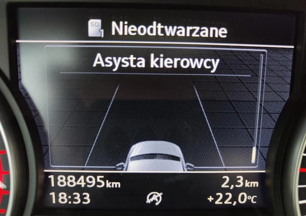 Audi A4 cena 68900 przebieg: 188495, rok produkcji 2016 z Kłodawa małe 781